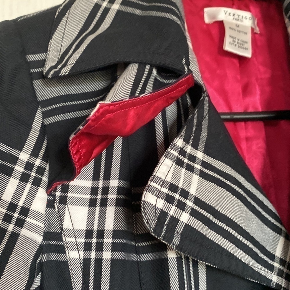 Vertigo Paris plaid jacket size medium - Picture 11 of 11